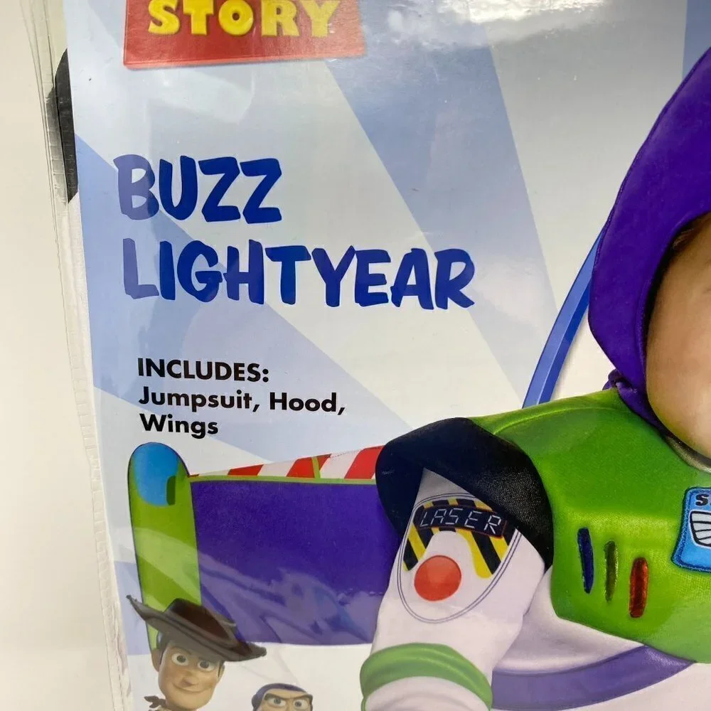 Sprit Halloween Baby Buzz Lightyear Toy Story One Piece Costume  Sz 18-24 Months